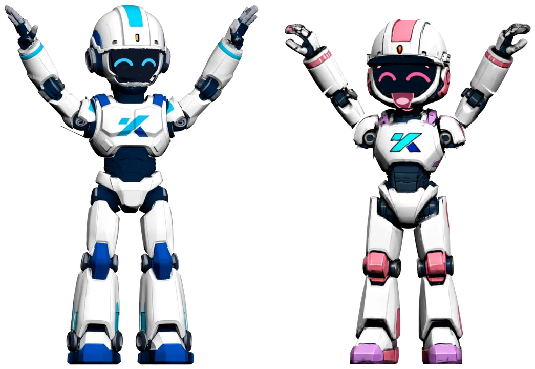 K2Kの案内役、ケイツーとミライ